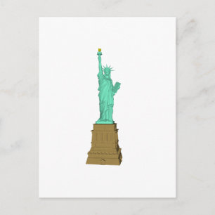 Freiheitsstatue: 3D-Modell: Postkarte