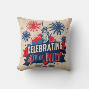 Freiheitsstatue 4. Juli Pillow Kissen