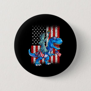Freiheitsstatue 4. Juli Shirt Jungs Amerikaner Button