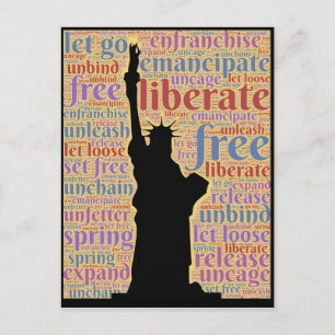 Freiheitsstatue Amerika Postkarte