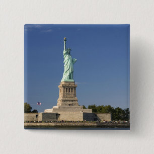 Freiheitsstatue auf Liberty Island in New 2 Button
