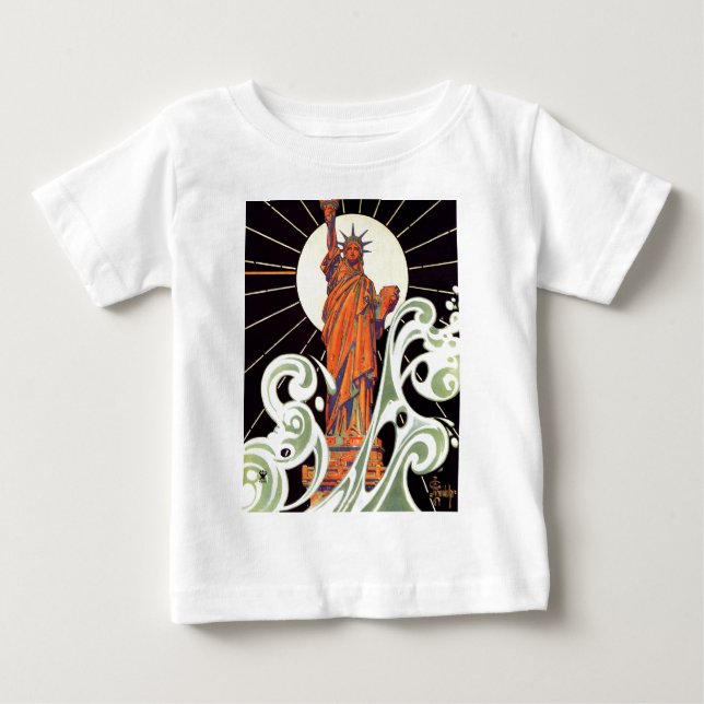 Freiheitsstatue Baby T-shirt (Vorderseite)