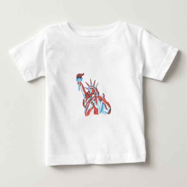 Freiheitsstatue Baby T-shirt (Vorderseite)