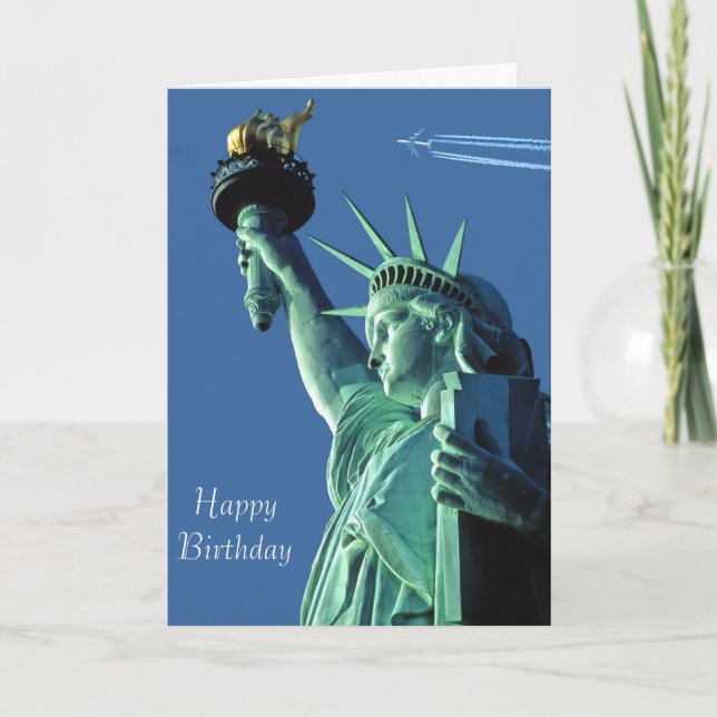 Freiheitsstatue Bild für Geburtstag-Grußkarte Karte (Vorderseite)