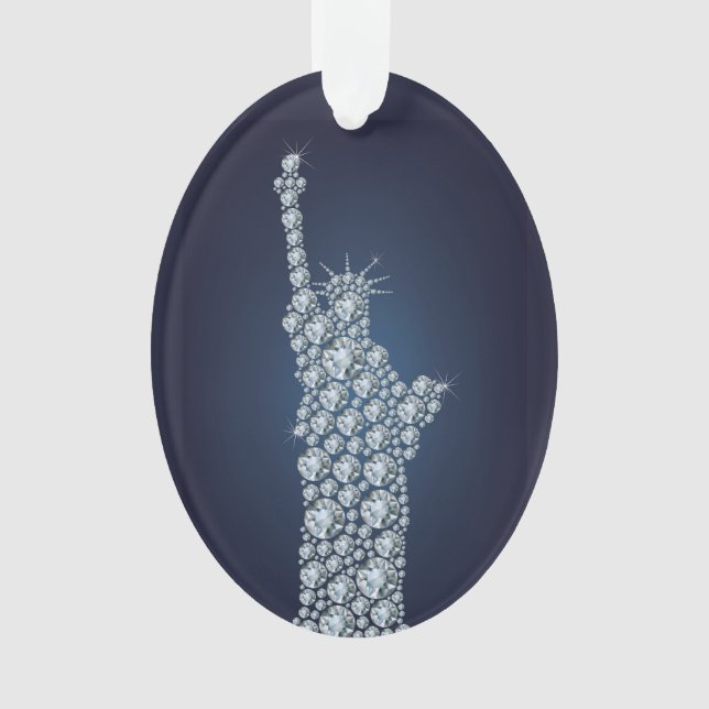 Freiheitsstatue Bling Ornament (Vorderseite)