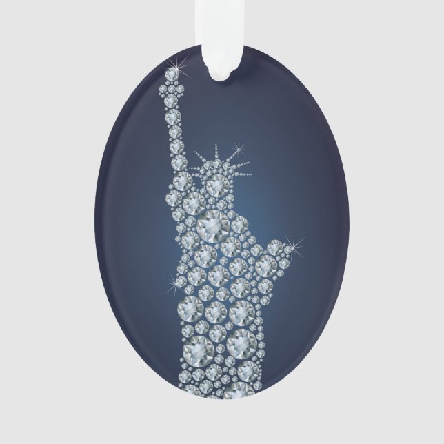 Freiheitsstatue Bling Ornament (Vorderseite)
