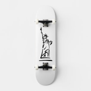 Freiheitsstatue Blue Skateboard