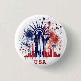 Freiheitsstatue Button