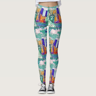 Freiheitsstatue Dame Pop Art Leggings