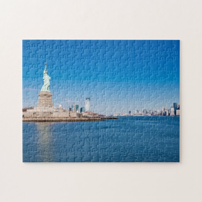 Freiheitsstatue, den Hudson und Manhattan Puzzle (Horizontal)