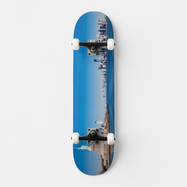 Freiheitsstatue, den Hudson und Manhattan Skateboard (Vorderseite)