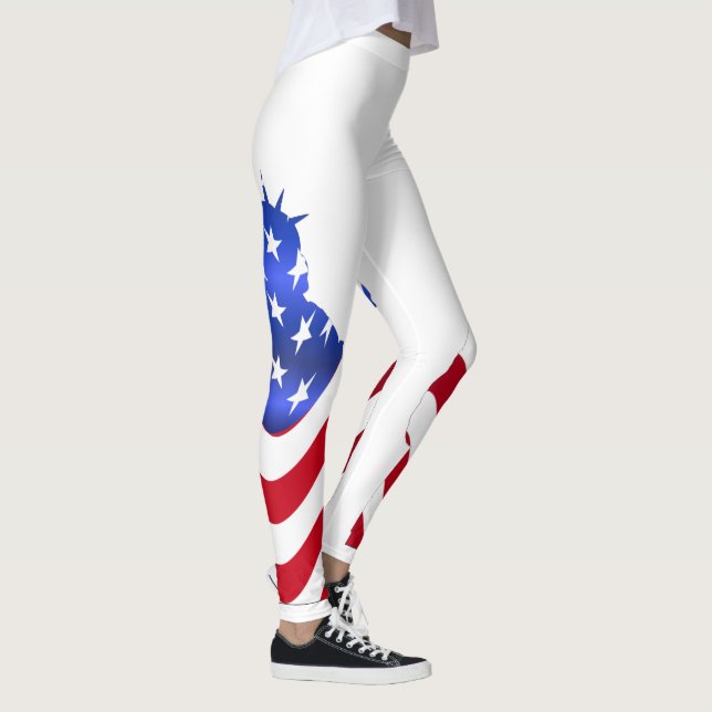 Freiheitsstatue der weißen Leggings (Rechts)