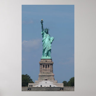 Freiheitsstatue des NYC | Schönes farbiges Foto Poster