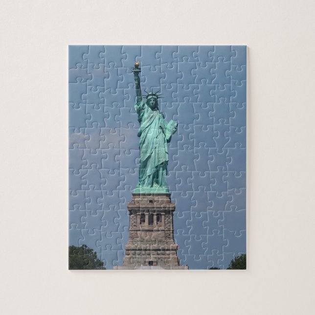 Freiheitsstatue des NYC | Schönes farbiges Foto Puzzle (Vertikal)
