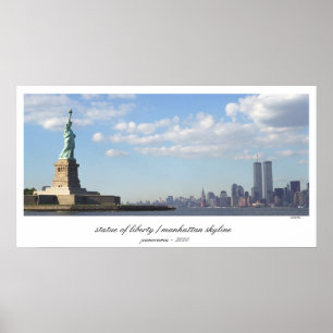 Freiheitsstatue des World Trade Centers Print Poster