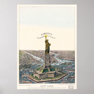 Freiheitsstatue, die die Welt erleuchtet Poster