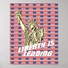 Freiheitsstatue - die Führerschaft Poster