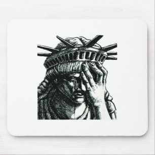 Freiheitsstatue, die gegen Trump Widerstand leiste Mousepad