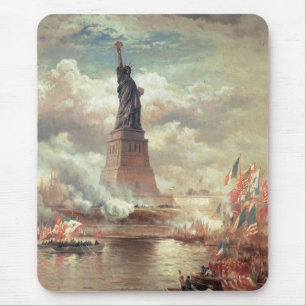 Freiheitsstatue die Welt erleuchtend Mousepad