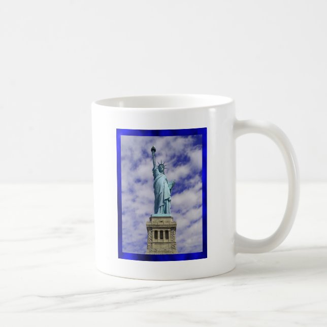 Freiheitsstatue, Ellis Island, New York Kaffeetasse (Rechts)