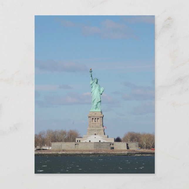 Freiheitsstatue Ellis Island Postkarte (Vorderseite)