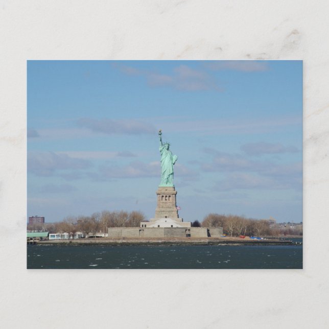 Freiheitsstatue Ellis Island Postkarte (Vorderseite)