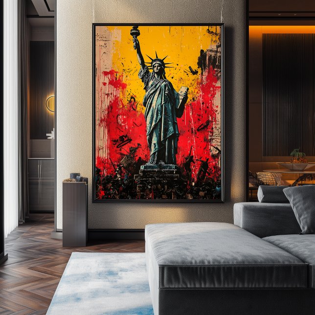 Freiheitsstatue Expressionist - kühne Kunst Poster (Von Creator hochgeladen)