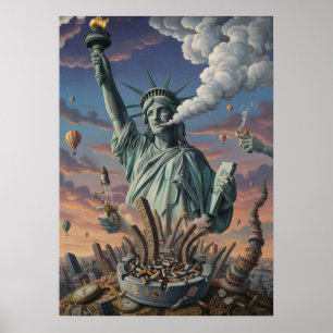 Freiheitsstatue Fine Art Poster