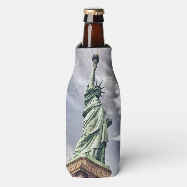 Freiheitsstatue für Monogramm-Flasche cooler Flaschenkühler (Flaschenvorderseite)