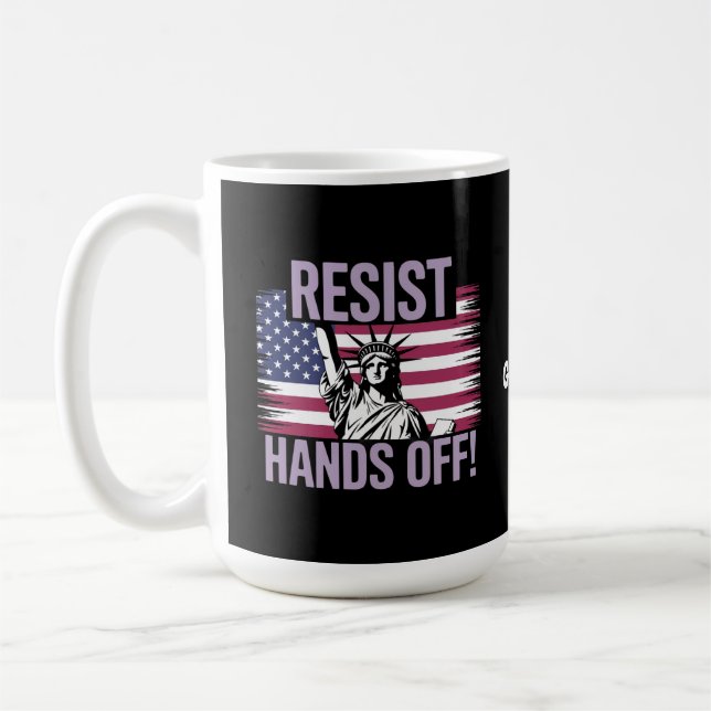 Freiheitsstatue für Protestwiderstände Kaffeetasse (Links)
