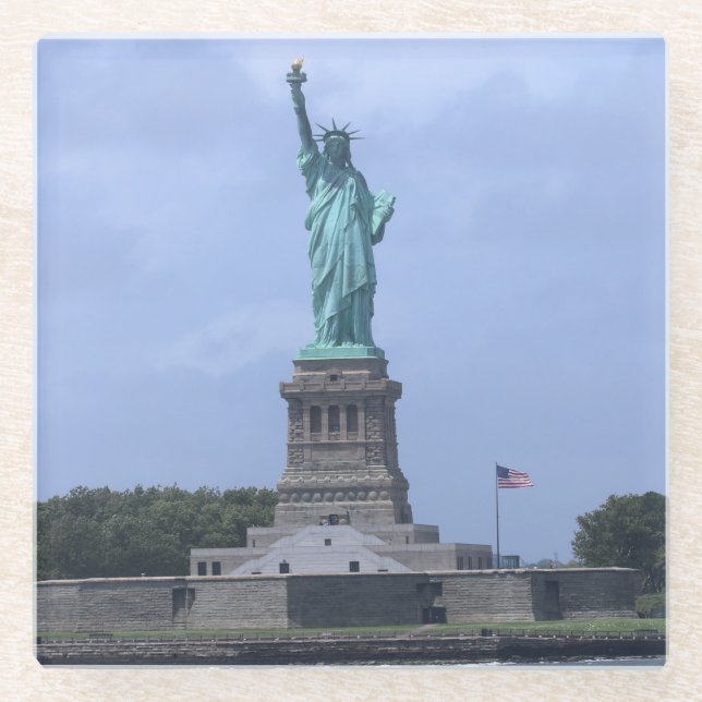 Freiheitsstatue Glasuntersetzer (Vorderseite)