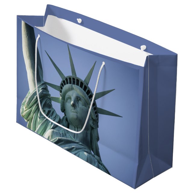 Freiheitsstatue Großgeschenktasche Große Geschenktüte (Vorderseite Schrägansicht)