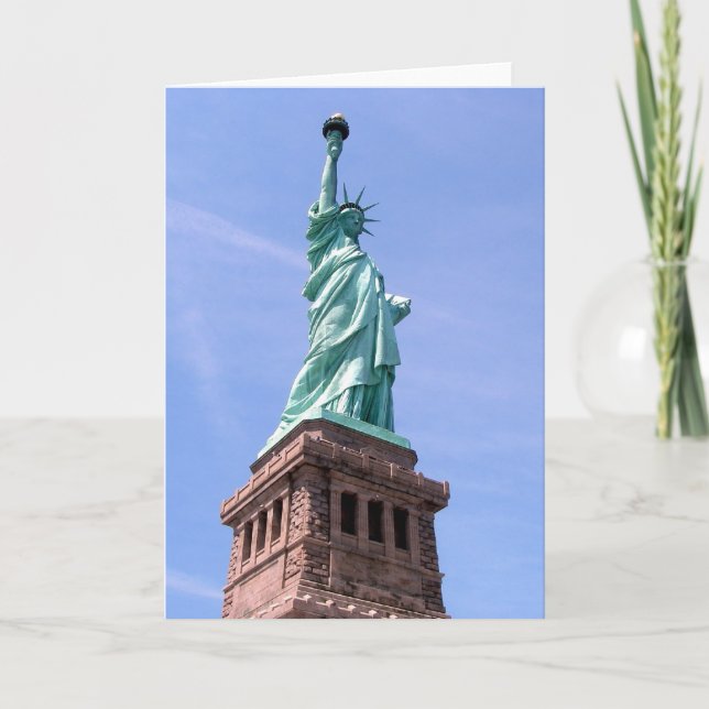 Freiheitsstatue - Grußkarte zur Seite Karte (Vorderseite)