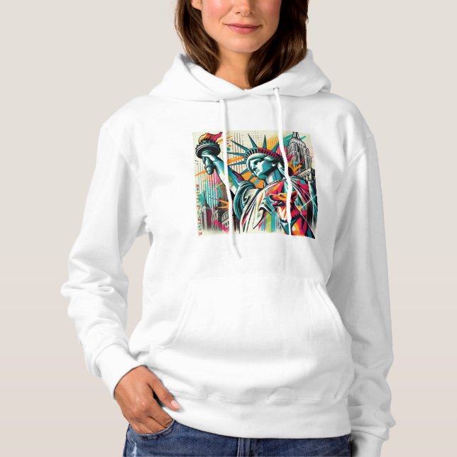 Freiheitsstatue Hoodie (Vorderseite)