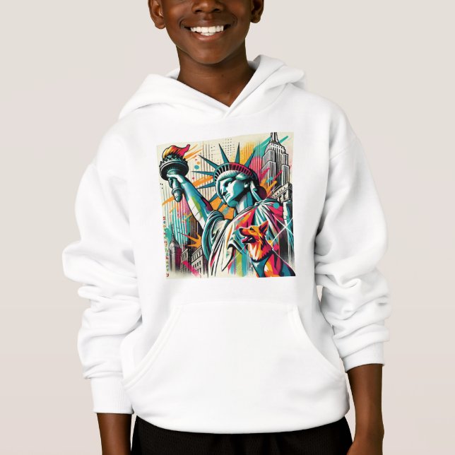 Freiheitsstatue Hoodie (Vorderseite)