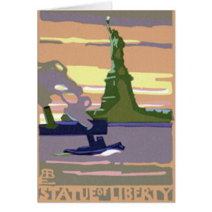 Freiheitsstatue in New York City, Vintage Travel