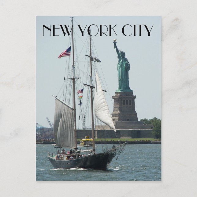 Freiheitsstatue in New York Postkarte (Vorderseite)