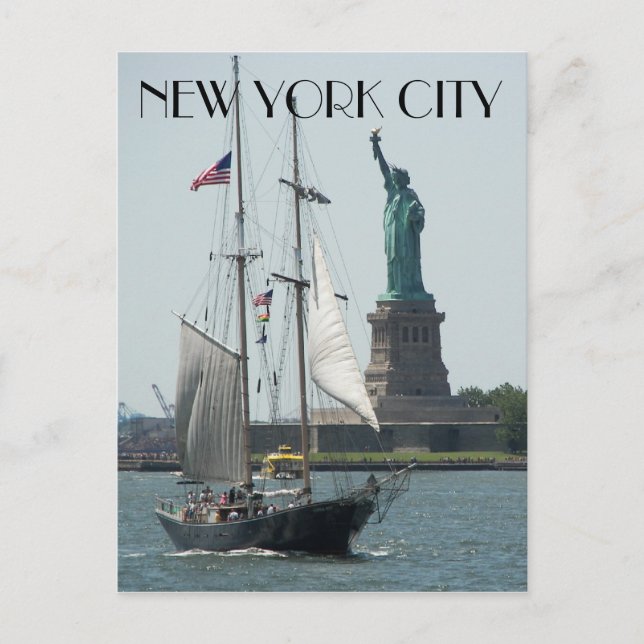 Freiheitsstatue in New York Postkarte (Vorderseite)