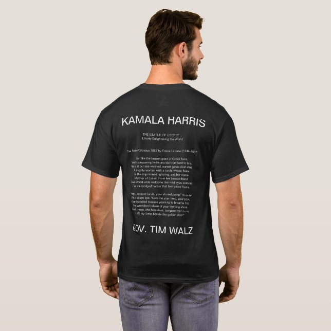 Freiheitsstatue KAMALA HARRIS T - Shirt (Schwarz voll)