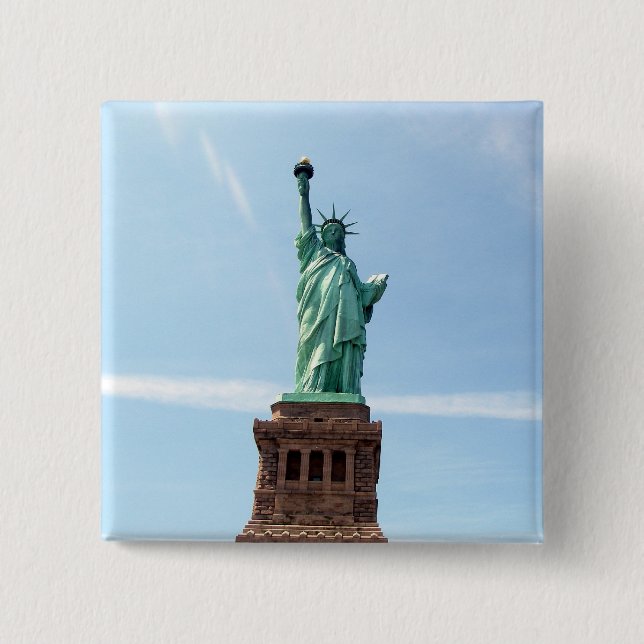 Freiheitsstatue Knopf Button (Vorderseite)