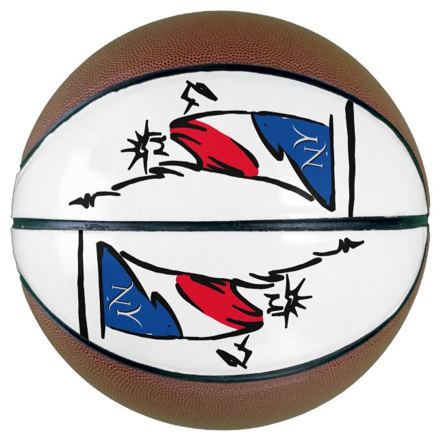 Freiheitsstatue / Lady Liberty Stripes Basketball (Vorderseite)