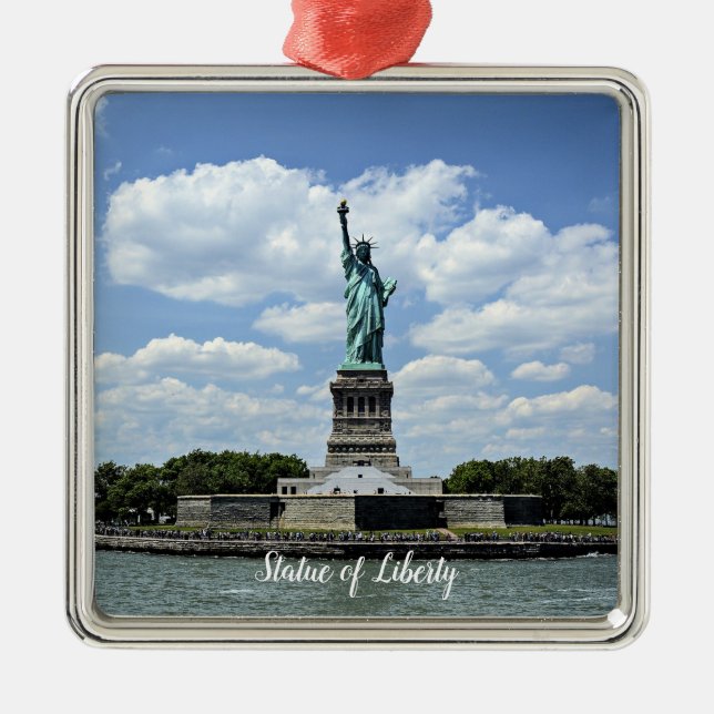 Freiheitsstatue, Liberty Island, Ornament Aus Metall (Vorne)