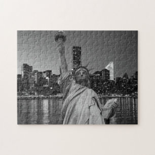 Freiheitsstatue Manhattan Wolkenkratzer Puzzle