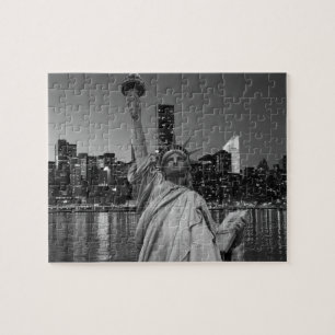 Freiheitsstatue Manhattan Wolkenkratzer Puzzle