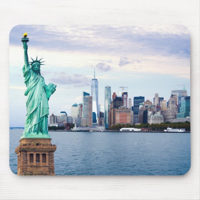 Freiheitsstatue mit dem World Trade Center Mousepad (Vorne)