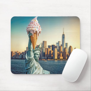 Freiheitsstatue mit Eiscreme Mousepad