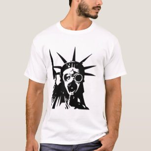 Freiheitsstatue mit Gasmaske T-Shirt