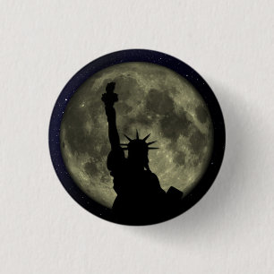 Freiheitsstatue - Mond Button