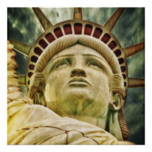 Freiheitsstatue Nah Up, New York Poster