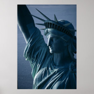 Freiheitsstatue Nahaufnahme-Fotografie Poster